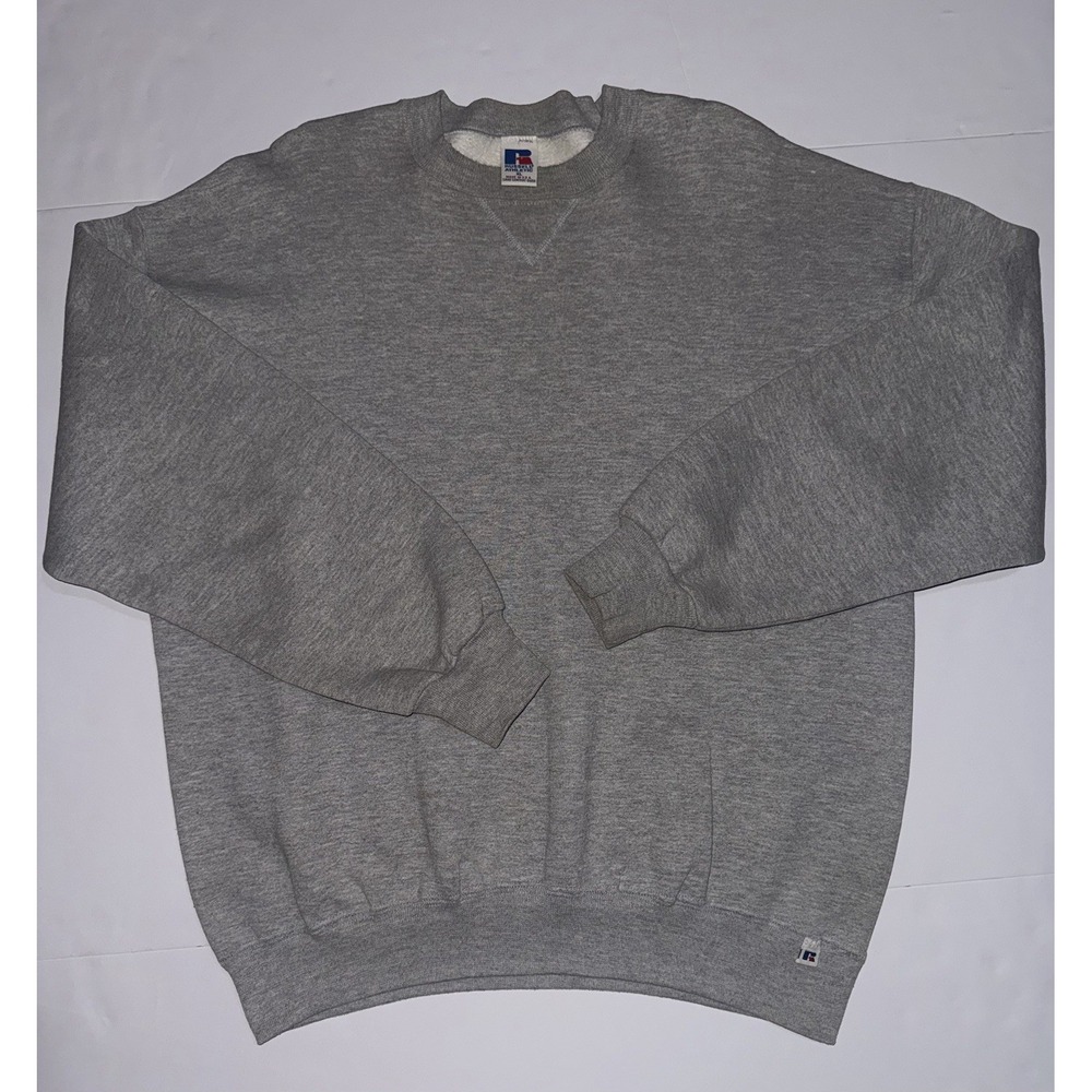 VTG Russell Athletic Crewneck Sweatshirt Men's Gray XL USA 90s Boxy